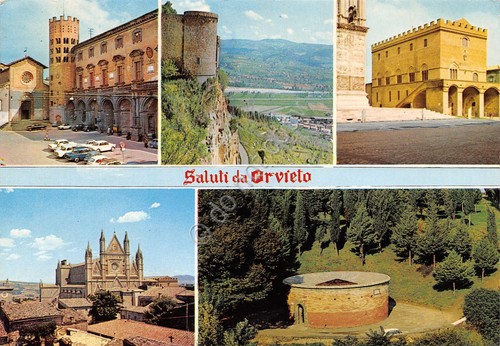 Cartolina Orvieto vedute anni '70 (Perugia)