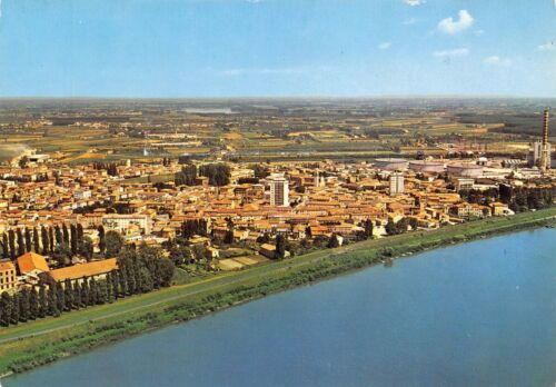 Cartolina Ostiglia Panorama aereo