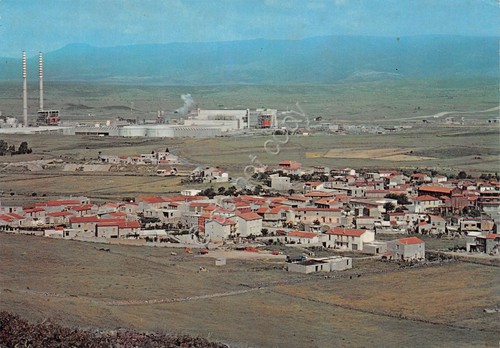 Cartolina Ottana Panorama con zona industriale