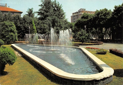 Cartolina Ovada Fontana e giardini