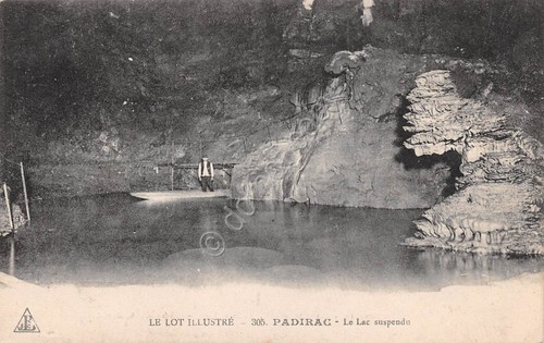 Cartolina Padirac Lac suspendu
