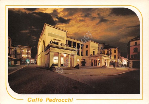 Cartolina Padova CaffÃ¨ Pedrocchi notturno anni '80