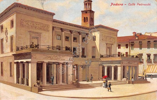 Cartolina Padova Caffè Pedrocchi illustrata anni '10