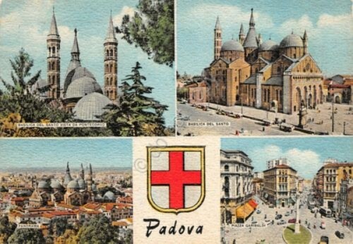 Cartolina Padova vedute 1960