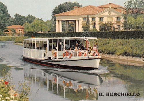 Cartolina Padova Venezia Il burchiello escursione fluviale