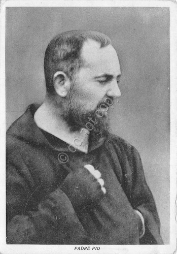Cartolina Padre Pio da Pietralcina anni '50