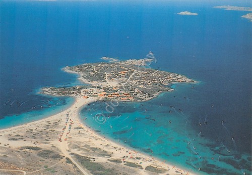 Cartolina Palau Isuledda veduta aerea