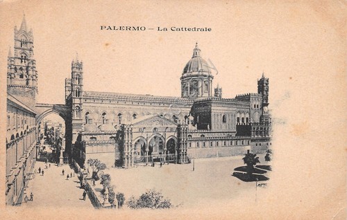 Cartolina Palermo Cattedrale Edizione penna Italiana Pastori primi '900