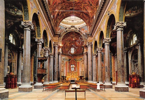 Cartolina Palermo Chiesa della Martorana interno 1977