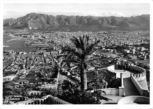 Cartolina Palermo Panorama 1959