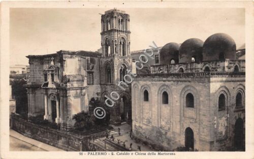 Cartolina Palermo S. Cataldo e Chiesa della Martorana Fotocelere