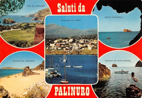 Cartolina Palinuro 5 vedute (Salerno)