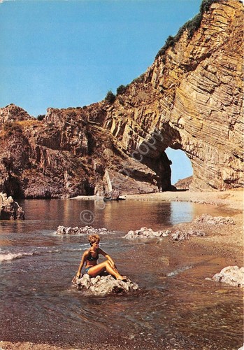 Cartolina Palinuro Arco Naturale 1971 Timbro Villaggio Arco Naturale (Salerno)