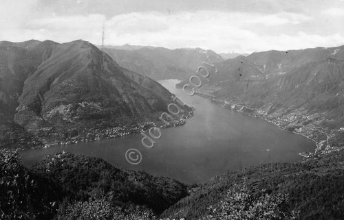 Cartolina Panorama da San Maurizio 1950