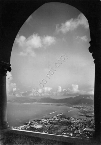 Cartolina Panorama del litorale da arcata 1923