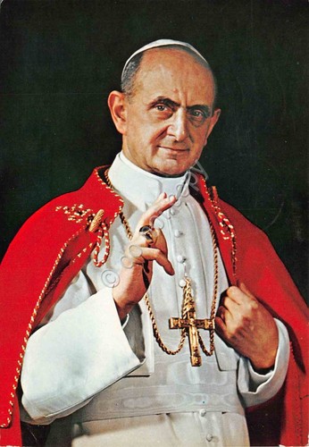 Cartolina Papa Paolo VI 1967