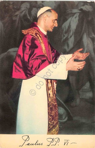 Cartolina Papa Paolo VI 1967 Roma