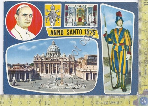 Cartolina Papa Paolo VI Anno Santo 1975 (Roma)