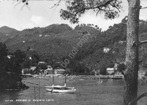 Cartolina Paraggi Santa Margherita Ligure 1950