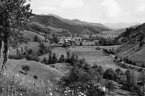 Cartolina Parazzuolo panorama 1956