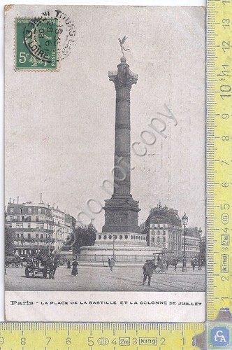 Cartolina Paris - Place de la Bastille - Animee - …