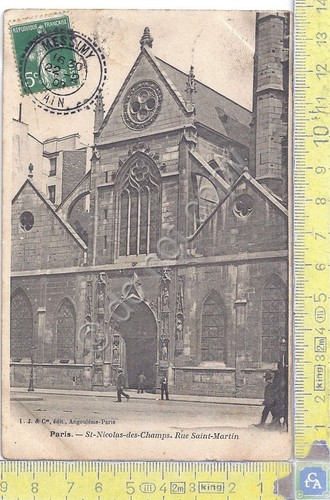 Cartolina Paris - St Nicolas des Champs - Vg France …