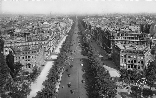 Cartolina Paris Avenue Champs Elysee vue de Arc de Triomphe …