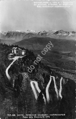 Cartolina Passo della Mendola Hotel Pensione Caldaro Herrnhofer 1955