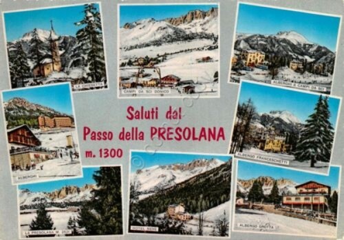 Cartolina Passo della Presolana vedute 1972 (Bergamo)