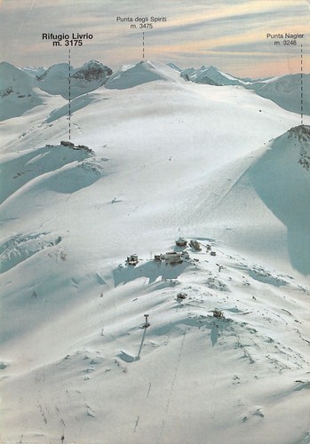 Cartolina Passo dello Stelvio Stilfserjoch Rifugi 1983