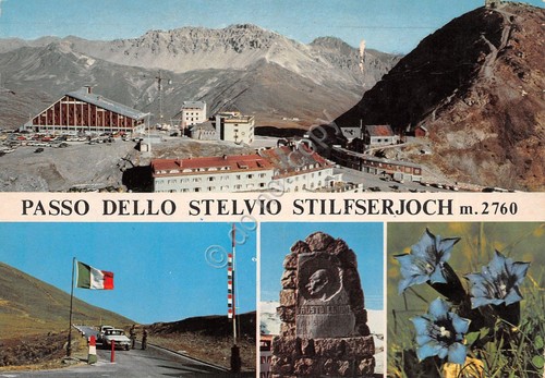 Cartolina Passo dello Stelvio vedute dogana (Sondrio)