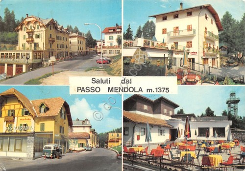 Cartolina Passo Mendola vedute 1972 (Trento)