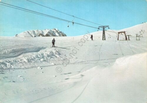 Cartolina Passo Tonale Sciovia Serodine 1965
