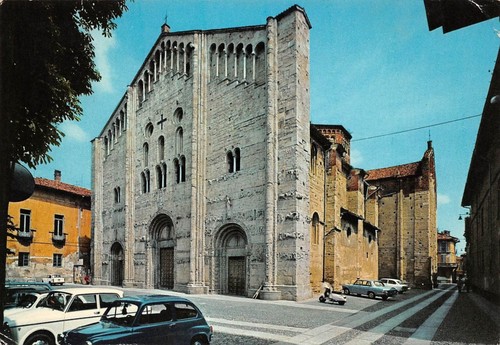 Cartolina Pavia Chiesa San Michele facciata 1973