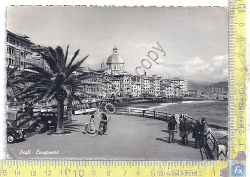 Cartolina Pegli - Lungomare - 1952 (Genova)