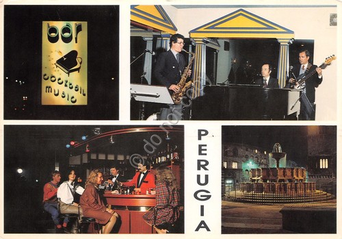 Cartolina Perugia Bar Cocktail Music Piano Bar Via Gallenga animata …