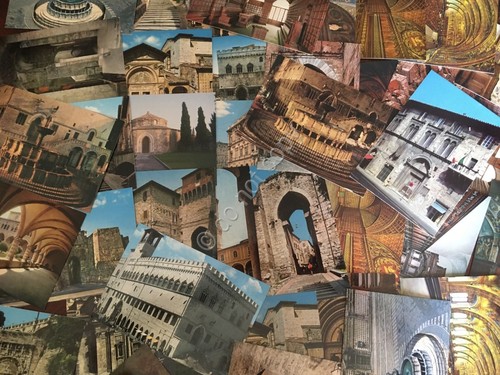 Cartolina Perugia lotto di 40 cartoline chiese monumenti interni chiese …