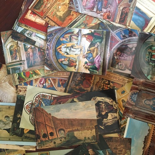 Cartolina Perugia lotto di 50 cartoline opere d'arte anni '70