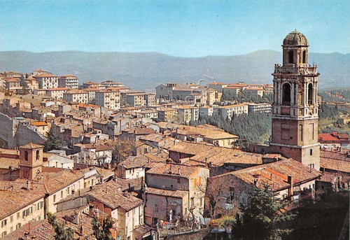 Cartolina Perugia panorama da Porta Sole anni '70