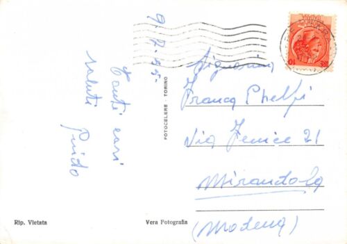 Cartolina Pescara Lungomare1955
