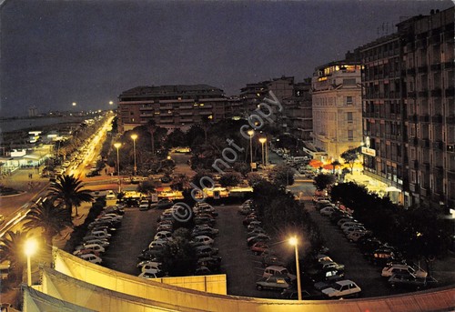 Cartolina Pescara panorama notturno