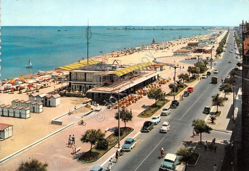 Cartolina Pescara Riviera lungomare 1958