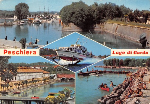 Cartolina Peschiera vedute 1971 (Verona)