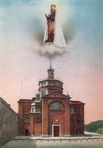 Cartolina Piacenza Santuario Madonna di Campagna NVG