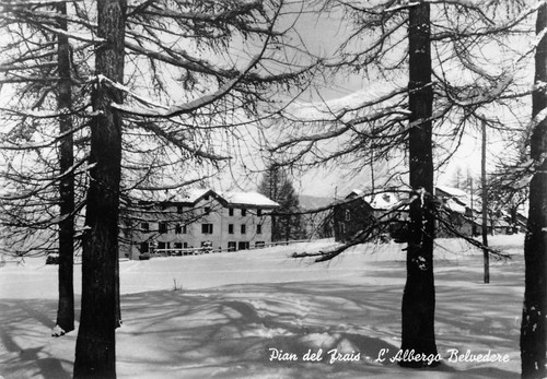 Cartolina Pian del Frais Hotel Belvedere 1959
