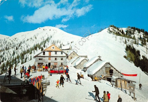 Cartolina Piana Val Vigezzo campi di sci sciatori gatto delle …