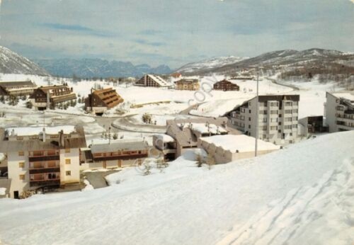 Cartolina Piancavallo panorama parziale 1983