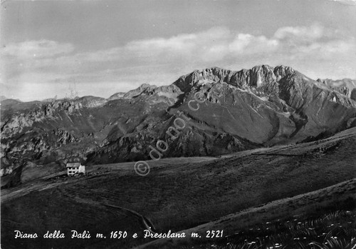 Cartolina Piano della Palù Presolana 1950 (Bergamo)