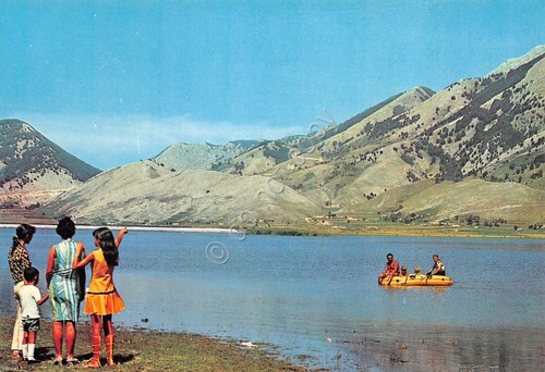 Cartolina Piedimonte Matese Lago Matese animata anni '90
