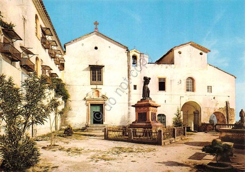 Cartolina Piedimonte Matese Piazzetta S. M. Occorrevole con convento anni …